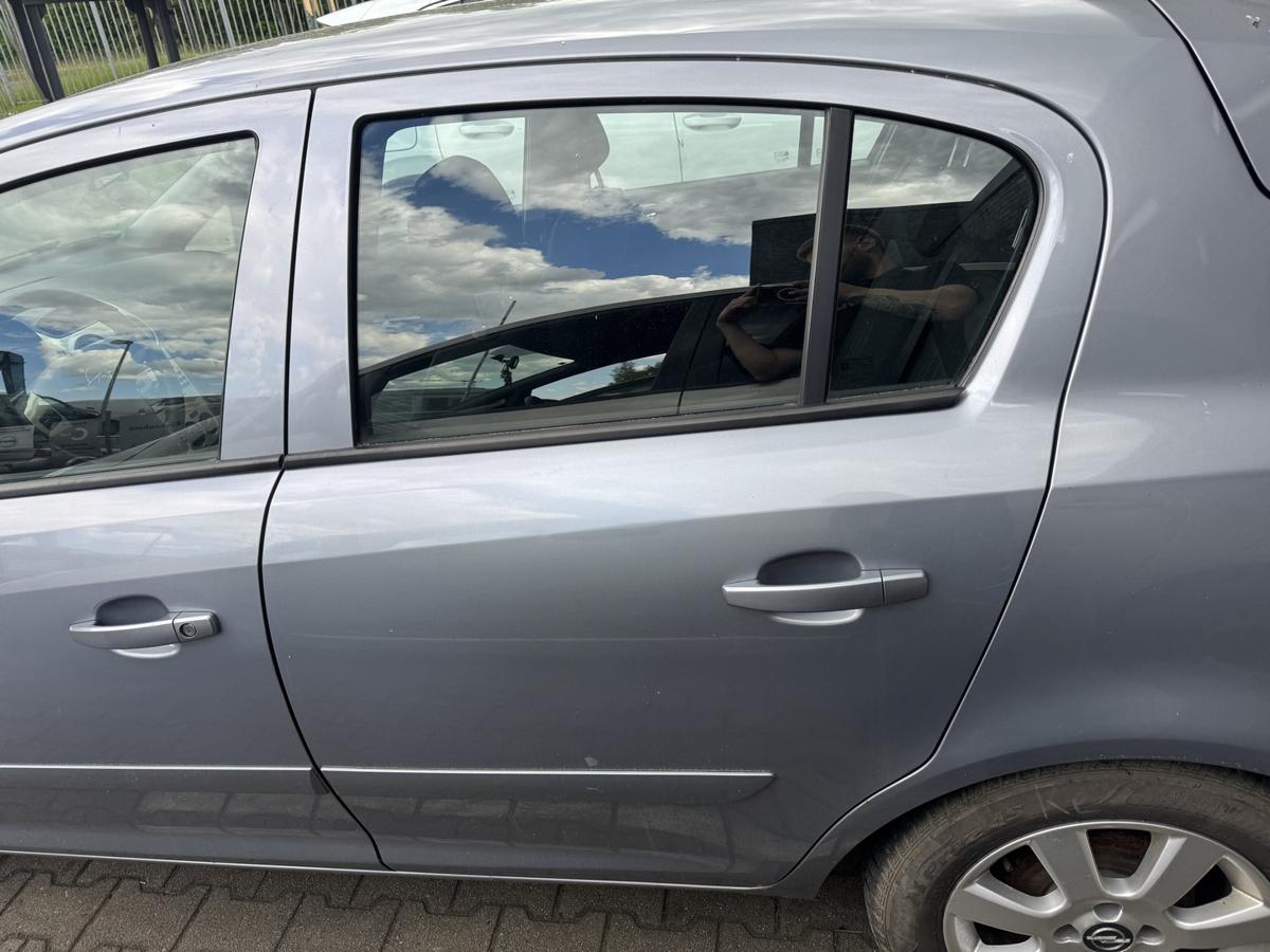 Opel Corsa D original T&uuml;r hinten links Z163 Lichtsilber Rohbau Bj.2007
